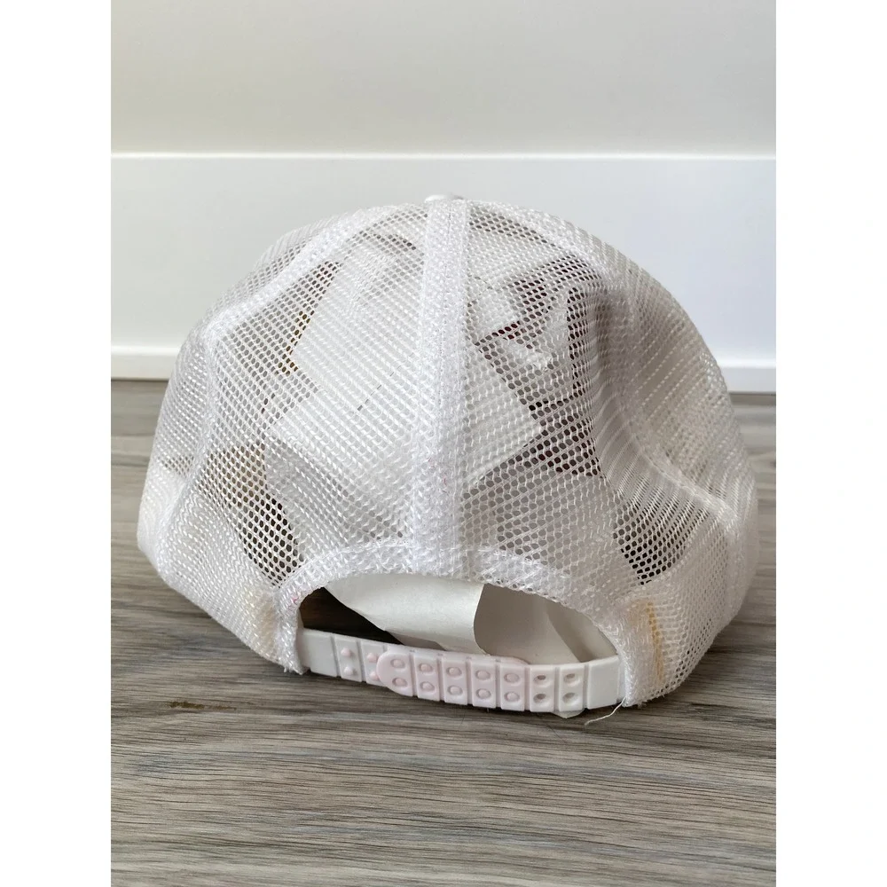 Vintage‎ Marshall Well Drilling White Mesh Snapback Trucker Hat Retro Streetwear